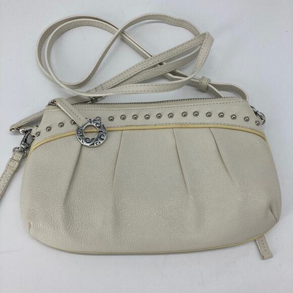 Brighton small cream and yellow trim crossbody - Picture 2 of 12